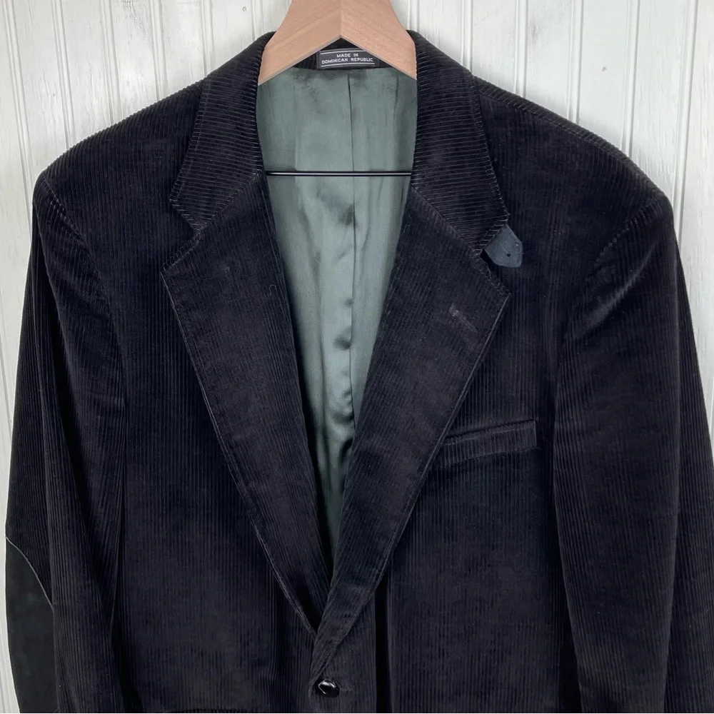 Woolrich Men's Corduroy Blazer Jacket Sport Coat Suede Elbow Patch Size 44L VTG